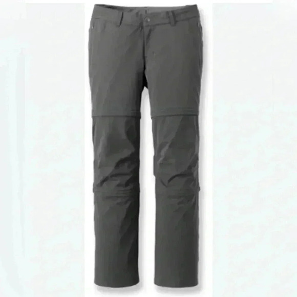 REI Co-op Rendezvous Convertible 3-in-1 Gray Pants Size 8. Zipped pockets - Picture 1 of 5